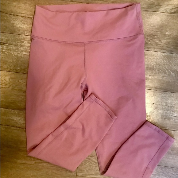 Fabletics Pants - Fabletics Dusty Pink High Rise Powerhold Capri